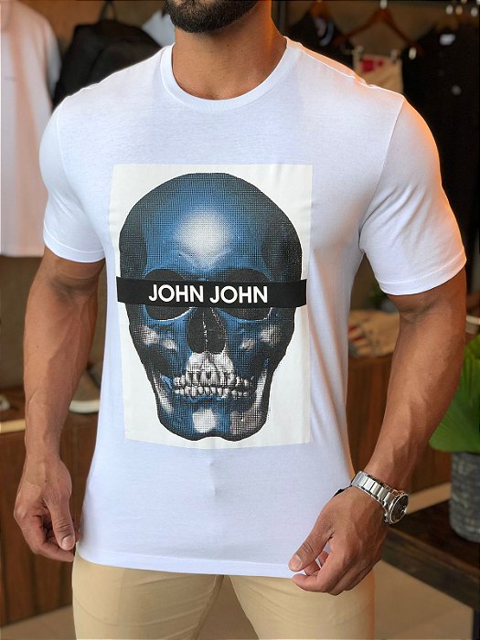 Camiseta John John Skull Preta - Compre Agora