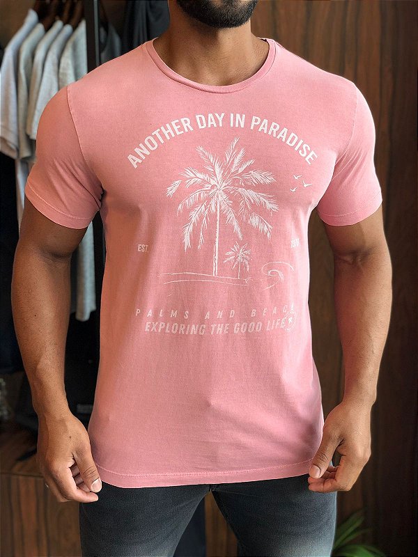 CAMISETA ELEVEN ROSA ANOTHER DAY IN PARADISE