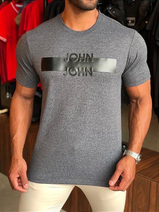 CAMISETA JOHN JOHN CINZA CHUMBO - HENRI STORE MULTIMARCAS