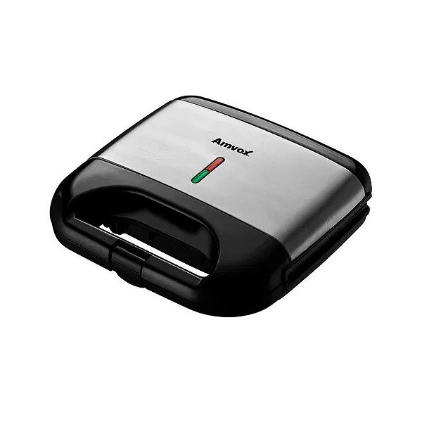 Sanduicheira e Grill 750W AMS 500 Inox Black - AMVOX