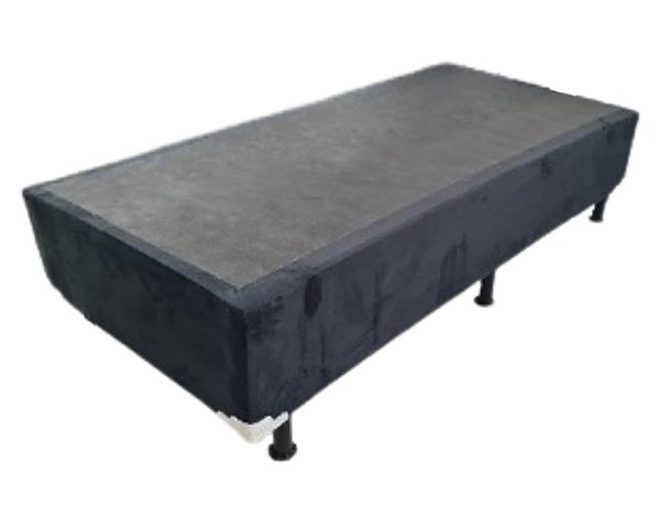 Box Base Solteiros 88X188X30cm Paris preto - TOPÁZIO