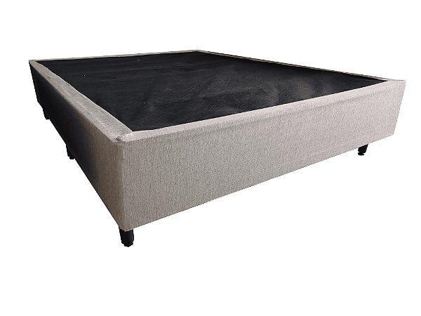 Box Base Casal Paris 138X188X30 Bege - TOPÁZIO