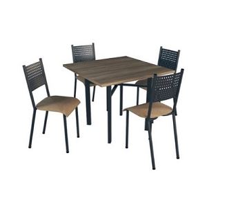 Conjunto Mesa 4 cadeira Fortaleza 90X90 - INCOMEL