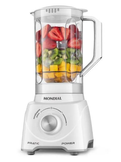Liquidificador 2 velocidades Pratic L-97 550W branco - MONDIAL