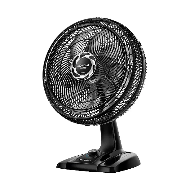 Ventilador 40cm Mesa NVT408P 8 Pás 140W Preto/ Prata - MONDIAL