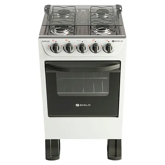 Fogão 4 Bocas SirIus New Branco - BRASLAR