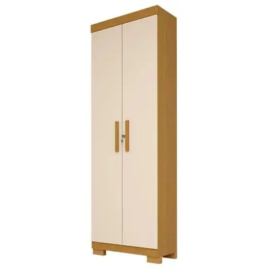 Multiuso 2 Portas com Pés Iris 100% MDF Cinamomo/ Off White - ACP MÓVEIS