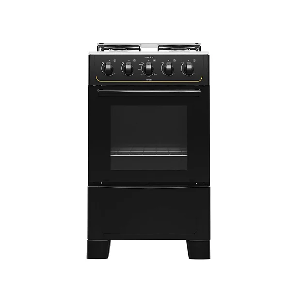 Fogão 4 Bocas Ares Mesa Inox Preto - REALCE