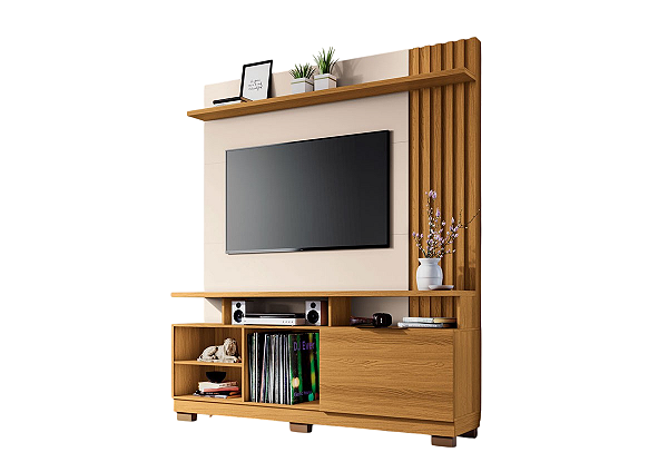 Estante Home Artheo Cinamomo/ Off White - HB MÓVEIS