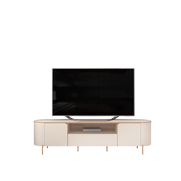 Bancada Areta 220 100% MDF Off White - DJ MOVÉIS