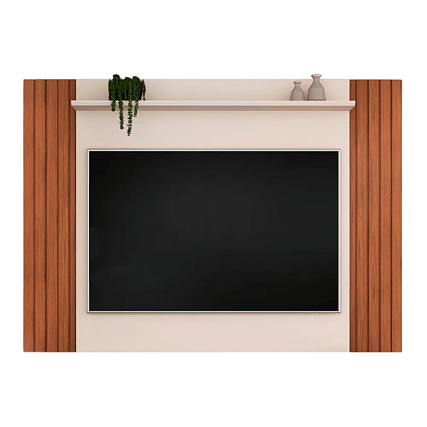Painel Extensivel Trend 136-160 Freijó/ Off White - DJ MÓVEIS