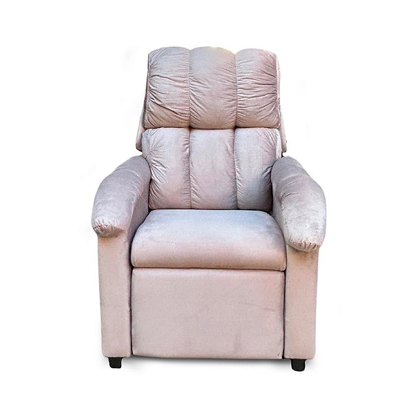 Poltrona Reclinável Lima Roma Velluti Cacau - CONCEITO ESTOFADOS