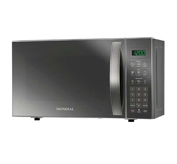 Forno Micro-ondas 21 Litros MO0121E Cinza/ Espelhado - MONDIAL