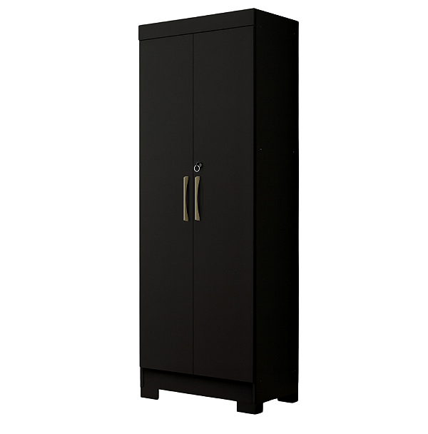 Multiuso Rio 2 Portas C/ Chave e Pés Preto - MAXEL