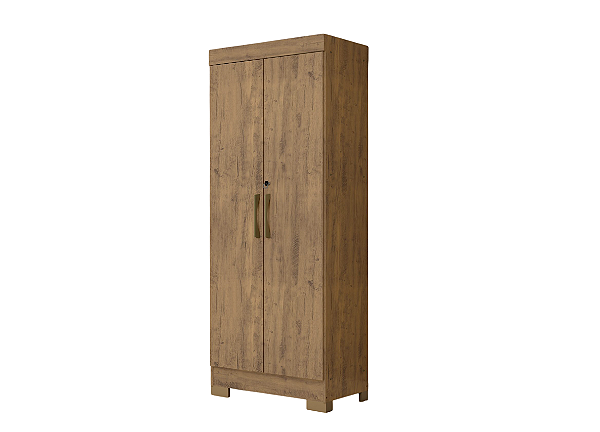 Multiuso Rio 2 Portas C/ Chave e Pés Cinamomo - MAXEL