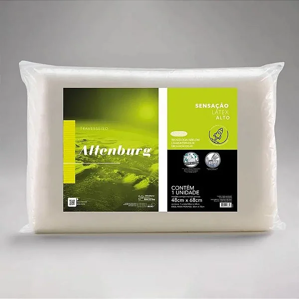 Travesseiro Sensação Latex 48X70CM Branco - ALTENBURG