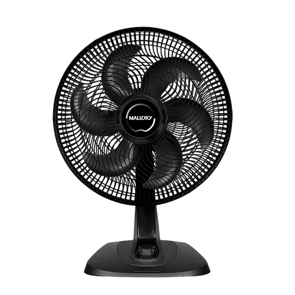 Ventilador de Mesa 40cm Turbo Fresh 6 Pás 126W Preto - MALLORY