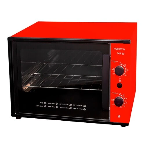 Forno Elétrico 60L TOP60 Vermelho - FOGATTI