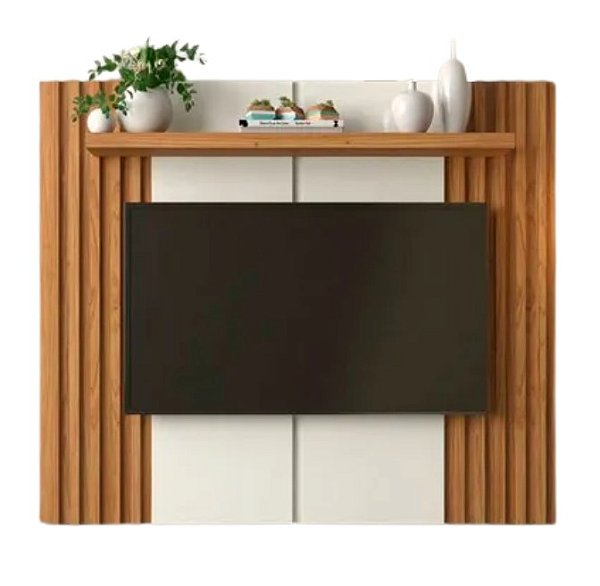 Painel Suspenso 120x140x23cm PA17 Off White/ Freijó - DALLA COSTA