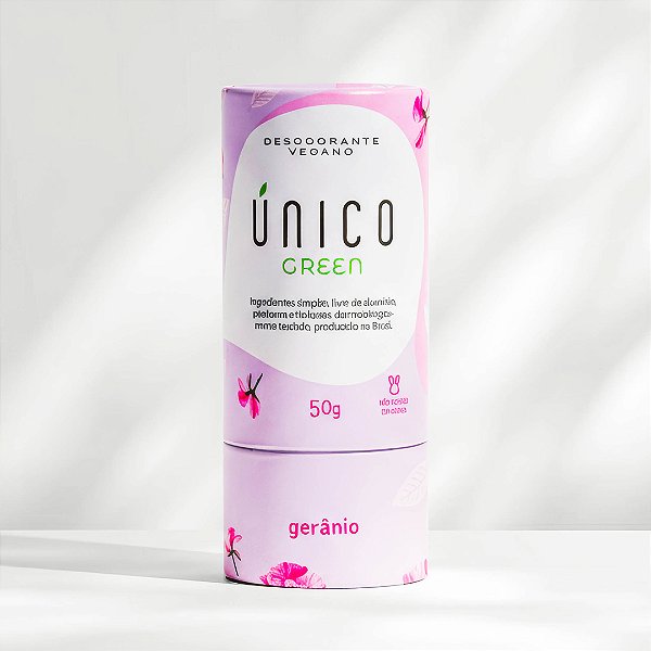 Desodorante Único Gerânio | Bastão 100% Natural & Vegano