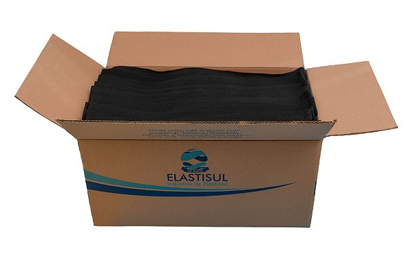 Elástico 40mm FORTE PRETO Caixa com 650 Metros