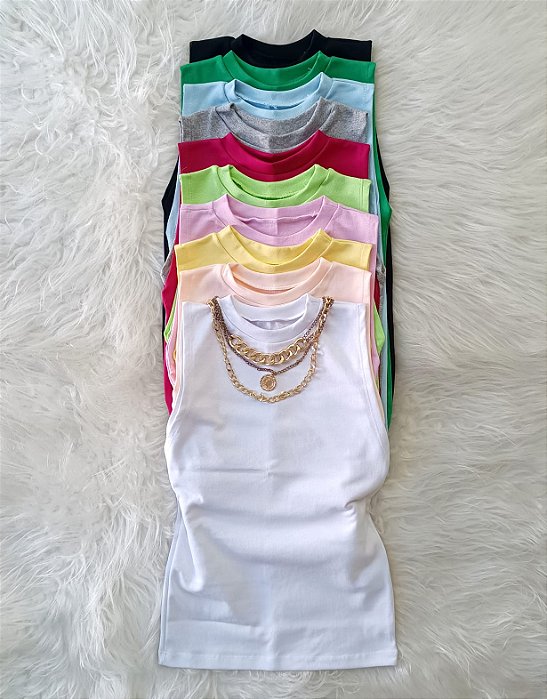 Kit 10 Peças Regata Feminina