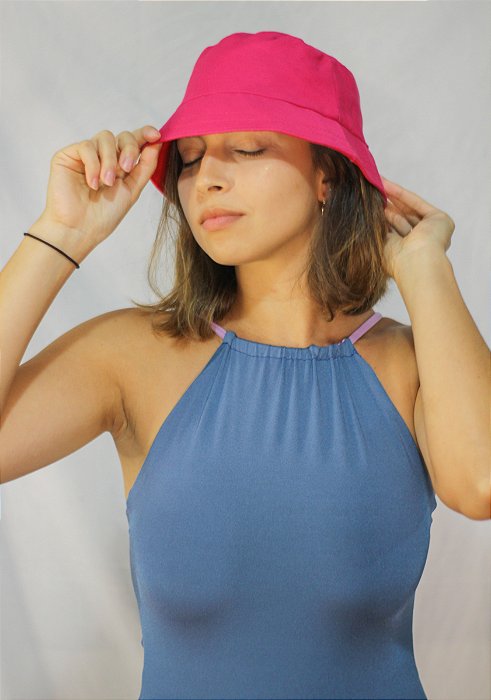 bucket hat pink