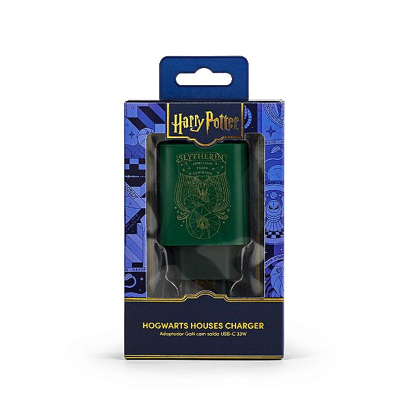 Fonte Carregador GaN UBS-C 33w Verde- Harry Potter