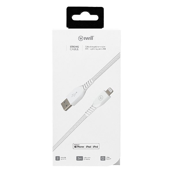 Cabo Strong MFi x USB 2m Nylon
