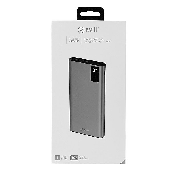 Carregador Power Bank Metallic