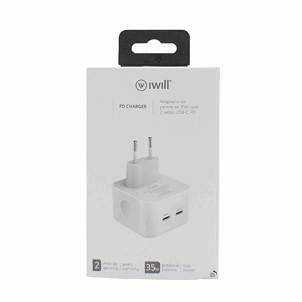 Adaptador 2 USB-C PD 35W