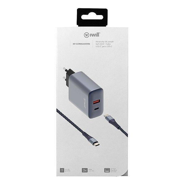 Kit Carregamento GaN 65W