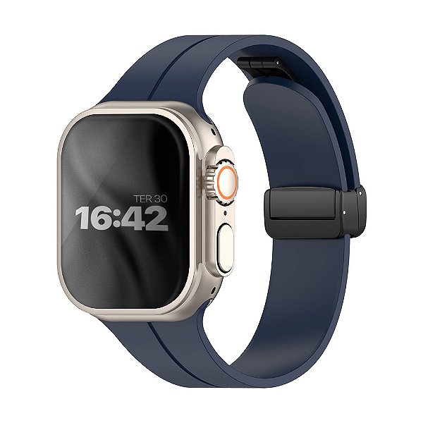 Pulseira Silicone Lock Midnight