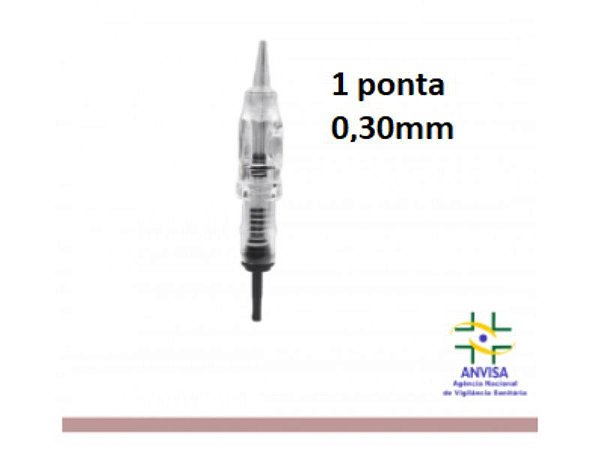 AGULHA EASY CLICK COM ANVISA 1 PONTA 0,30mm