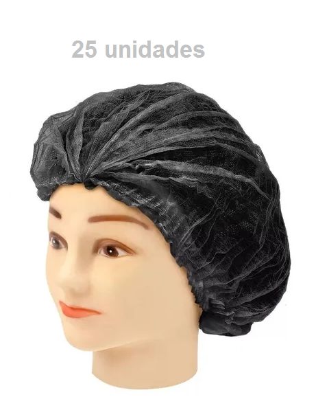 TOUCA TNT PRETA (25 UNIDADES)
