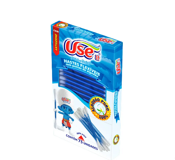 COTONETE HASTES FLEXÍVEIS (75 UNIDADES)