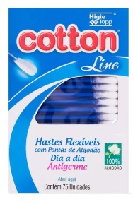 COTONETE HASTES FLEXÍVEIS COTTON (75 UNIDADES)