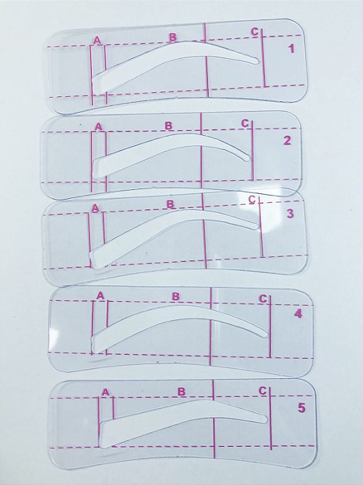 5 MOLDES SOBRANCELHAS