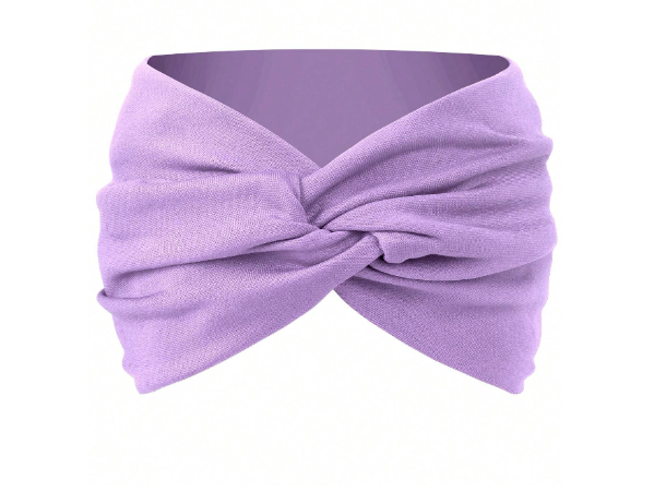 FAIXA DE CABELO CRUZADA LILÁS