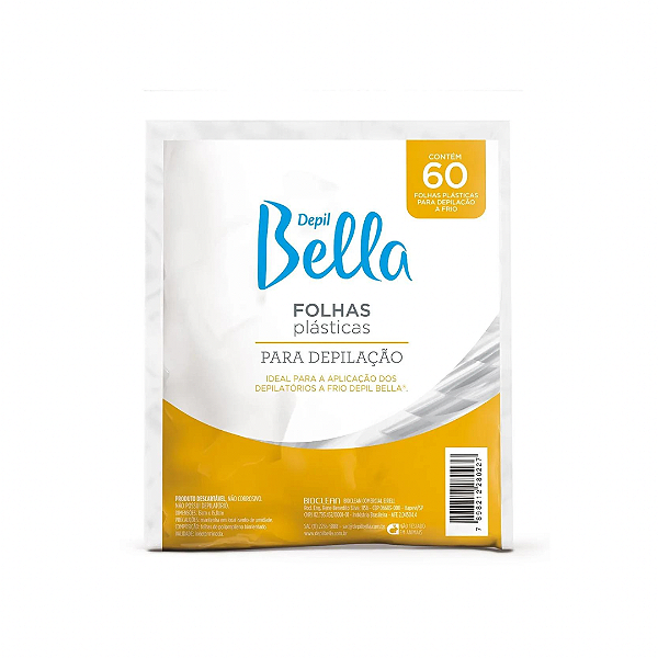 FOLHAS PLÁSTICAS DEPILAÇÃO DEPILBELLA (60 FOLHAS)