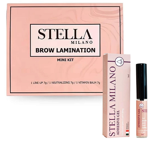 MINI KIT STELLA MILANO + GEL ADESIVO LASH LIFT