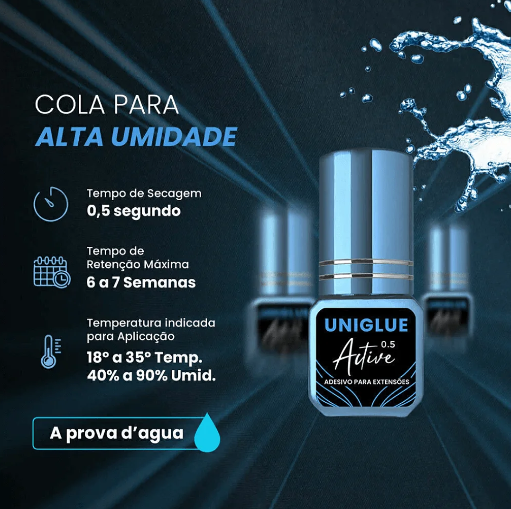 COLA A PROVA D'ÁGUA UNILASHES ACTIVE 0.5 AZUL 3g