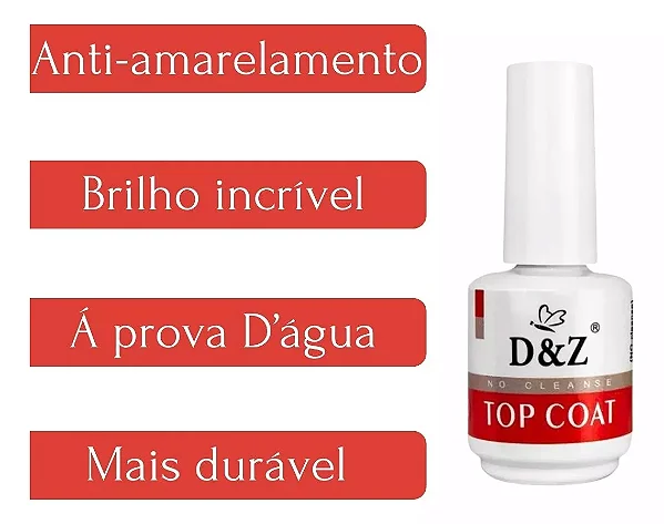 TOP COAT D&Z NO CLEANSE 15ml