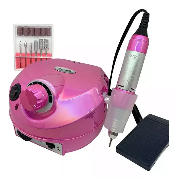Motor Porquinho  Lixadeira  - Rosa Cromado