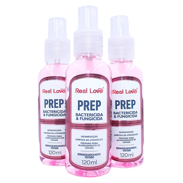 PREP HIGIENIZADOR DE UNHAS 120ML REAL LOVE SPRAY