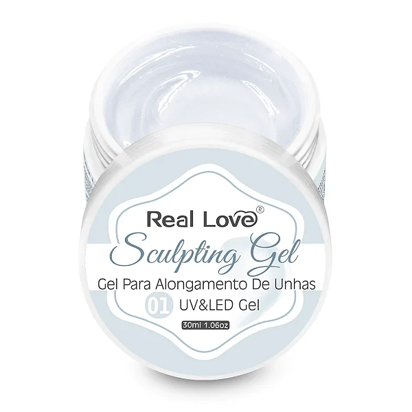 GEL REAL LOVE CLEAR SCULPTING ULTRA BRILHO 30ml