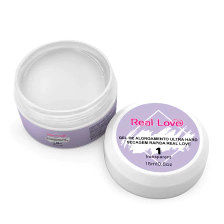GEL REAL LOVE ULTRA HARD SECAGEM RÁPIDA MODELAGEM 15ml
