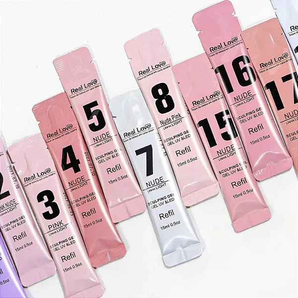 REFIL SACHÊ GEL LINHA LIGHT REAL LOVE 15ml
