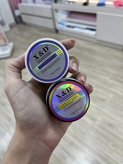 Kit Gel X&D Transparente + Chameleon 15g