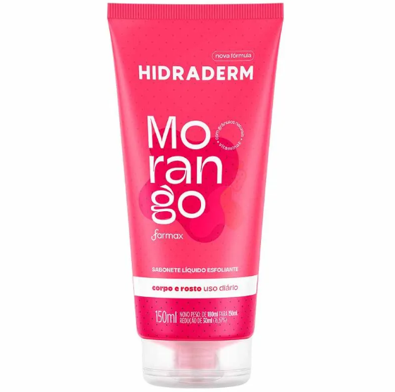 SABONETE ESFOLIANTE HIDRADERM MORANGO 180ml
